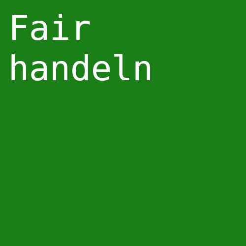 Button Fair handeln 500 mono